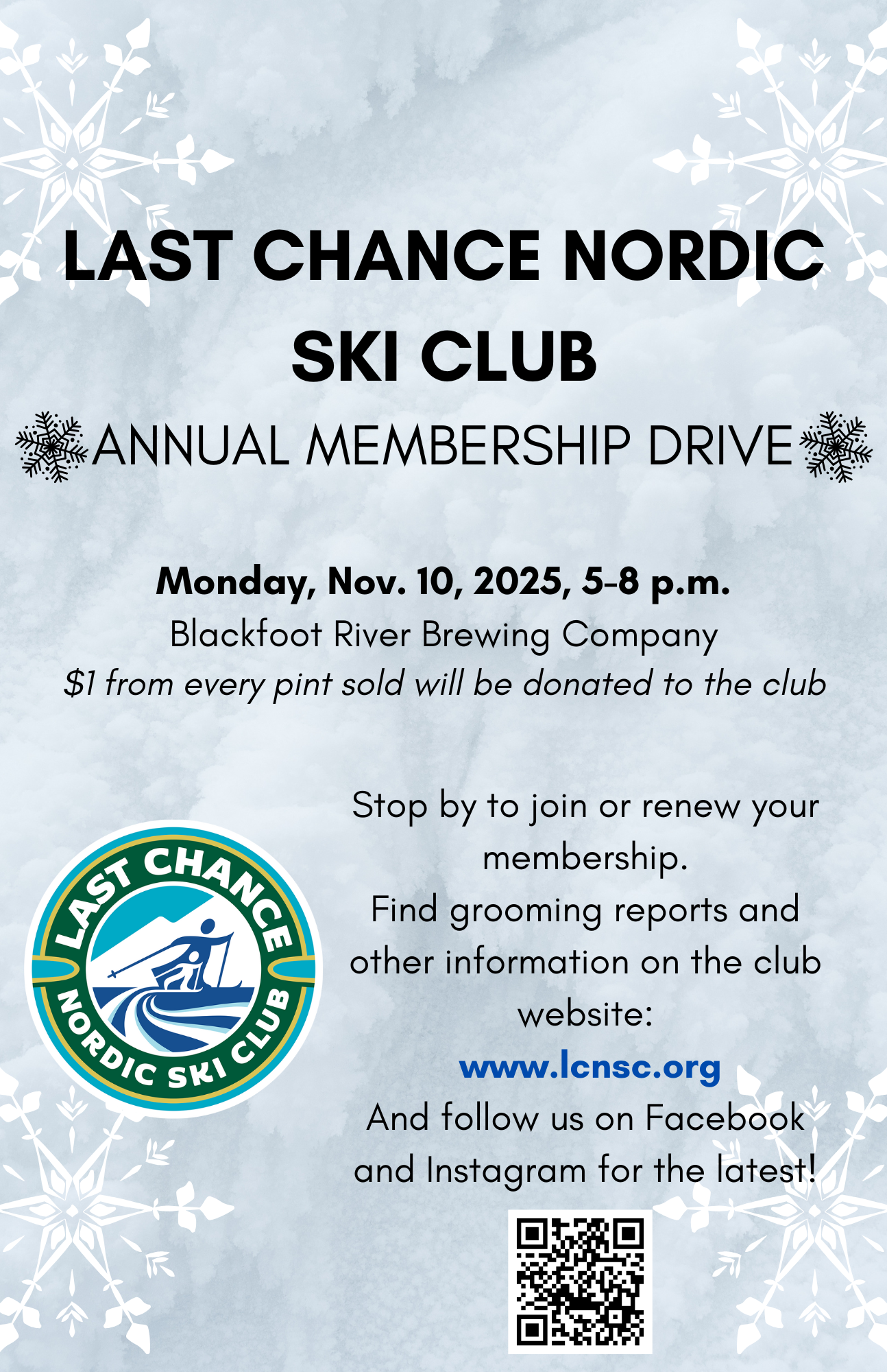 2025 Membership drive flyer – for social media